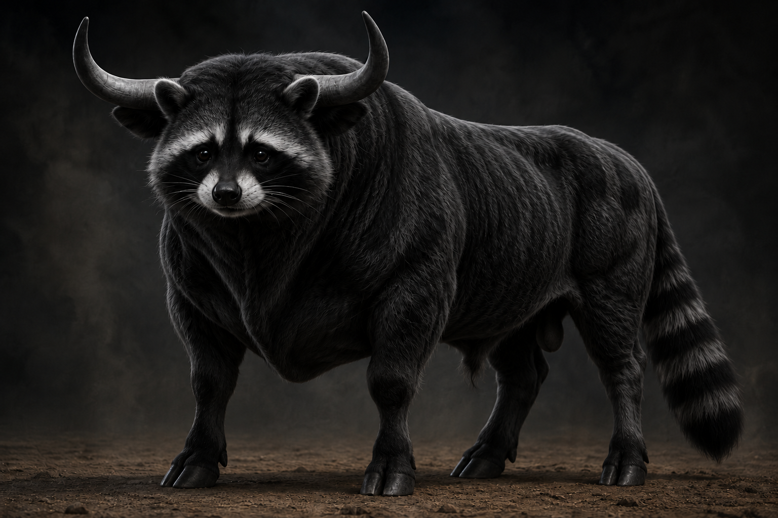 Jimothy the short-spine raccoon on a fiery throne